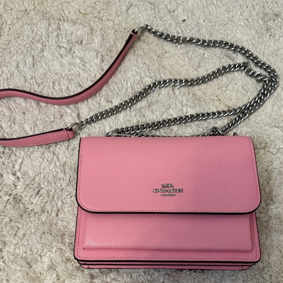 NWOT Coach Pink Klare Crossbody Bag with Chain Strap - Picture 1 of 12